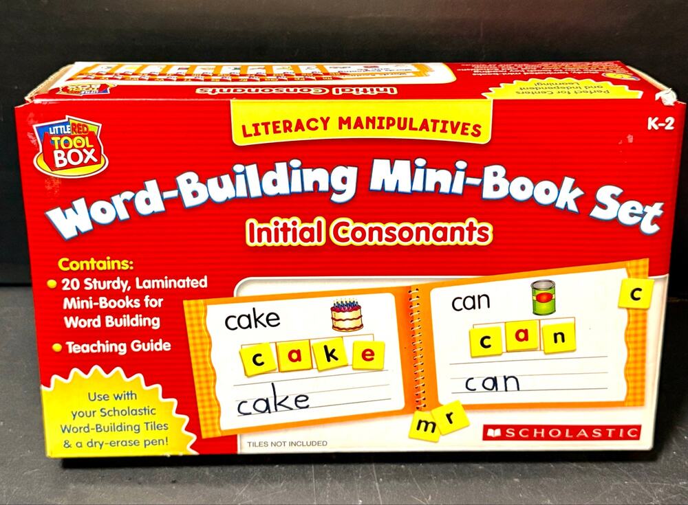 Scholastic Little Red Tool Box Word-Building Mini-Book Set: Initial Consonants
